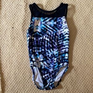 Plum practice wear gymnastics leotard